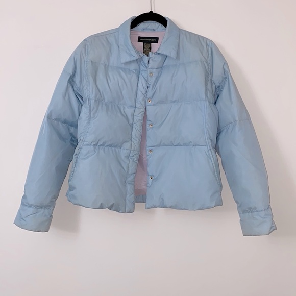 Banana Republic Jackets & Coats Banana Republic Baby Blue Down Puffer Jacket Poshmark
